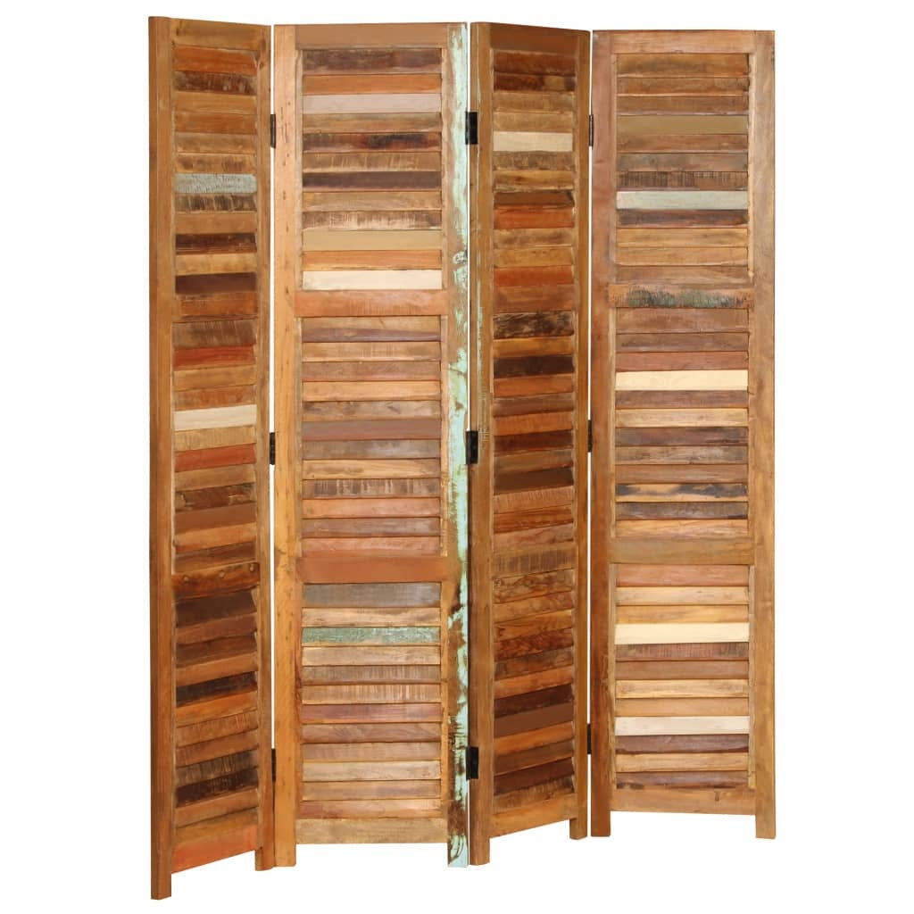 VidaXL Room Divider Solid Reclaimed Wood 66.9"