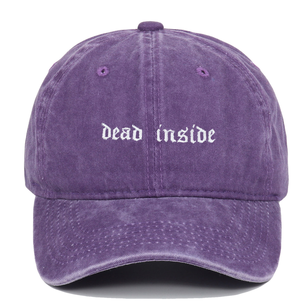 Dead Inside Embroidered Baseball Cap Cotton