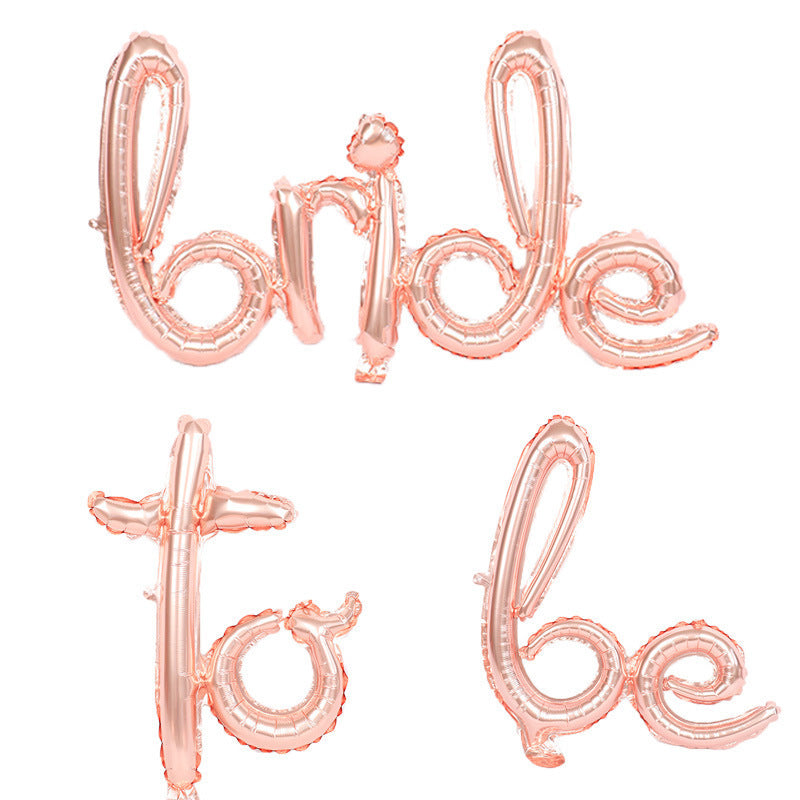Proposal Rose Gold Bride to Be Balloon Set Bride-To-Be Wedding Decoration Letters