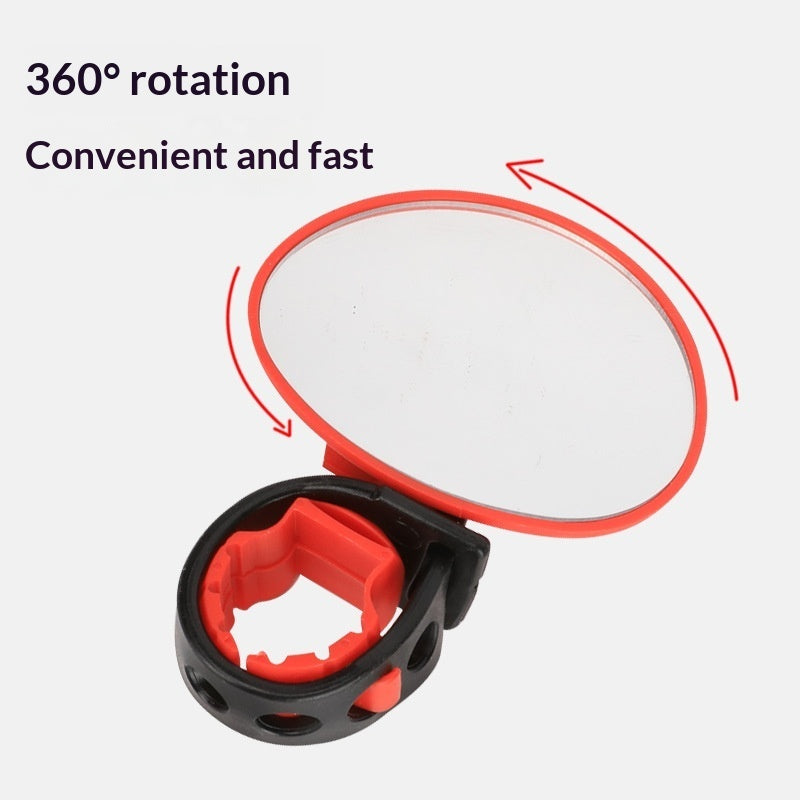Bicycle Rearview Mountain Bike Reflector 360-Degree Rotating Design Reflective Mirror For Cycling Gear