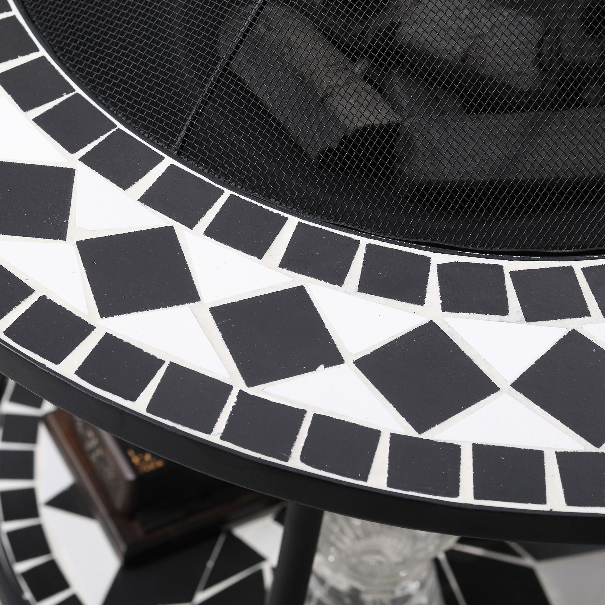 30" Outdoor Fire Pit Dining Table