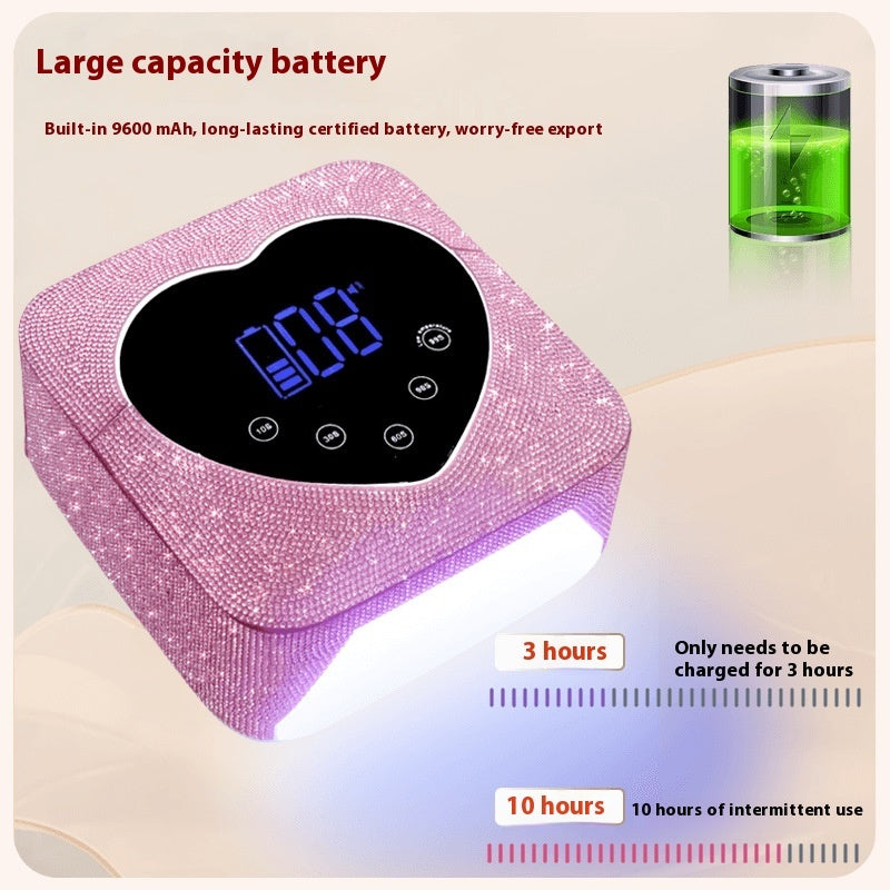 Charging Nails Phototherapy Lamp High-Power Storage, Baking and Drying Nail Phototherapy Machine