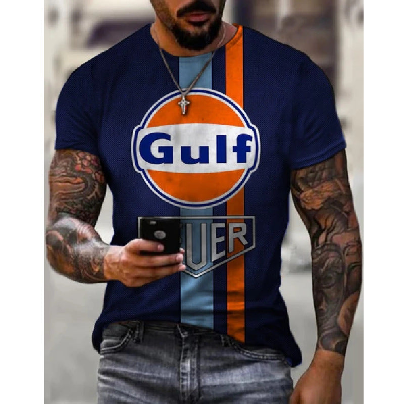 Men's T-Shirt New 3D Retro Digital Printing Men's And Women's T-shirt