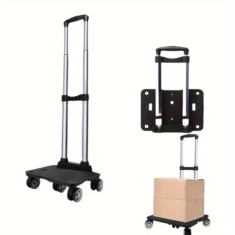 Must See PMMJ Folding Trolley  4  5 Wheels With Optional  360 Universal Wheel Ultra Flexible Lightweight PP Material