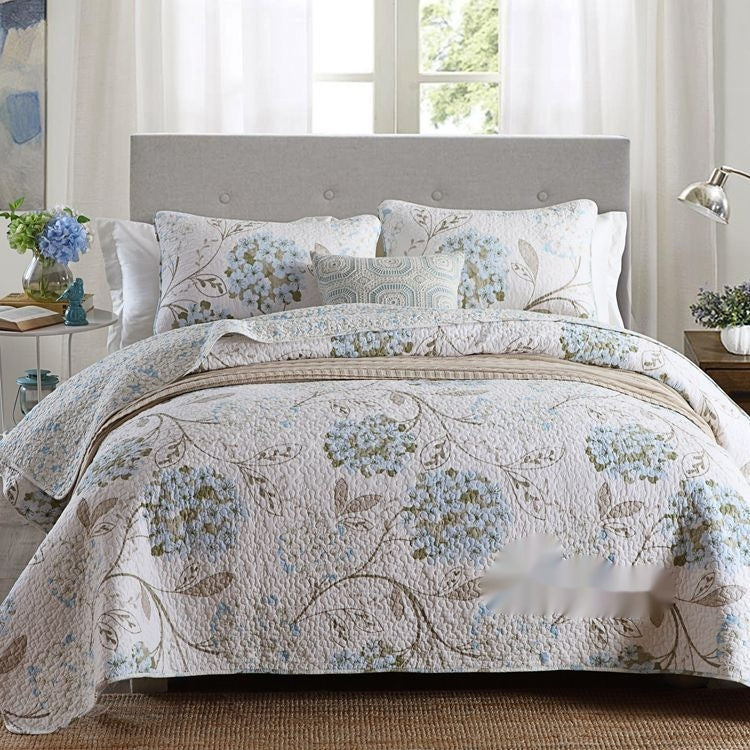 Bedding Pure Cotton Quilt Air-Conditioning Summer Cooling Duvet Three-Piece Set