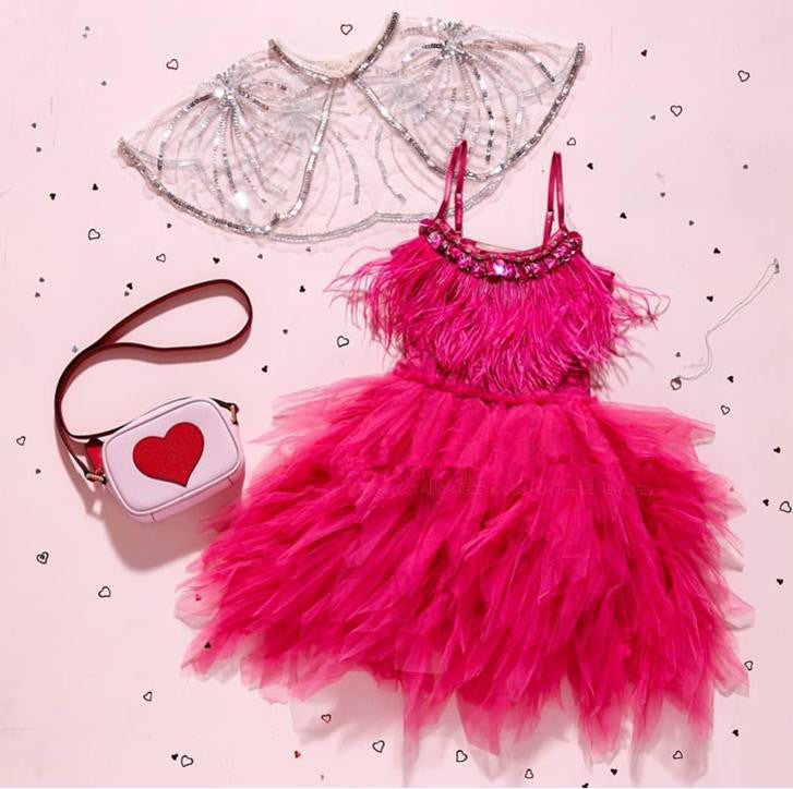 Feather Princess Dress