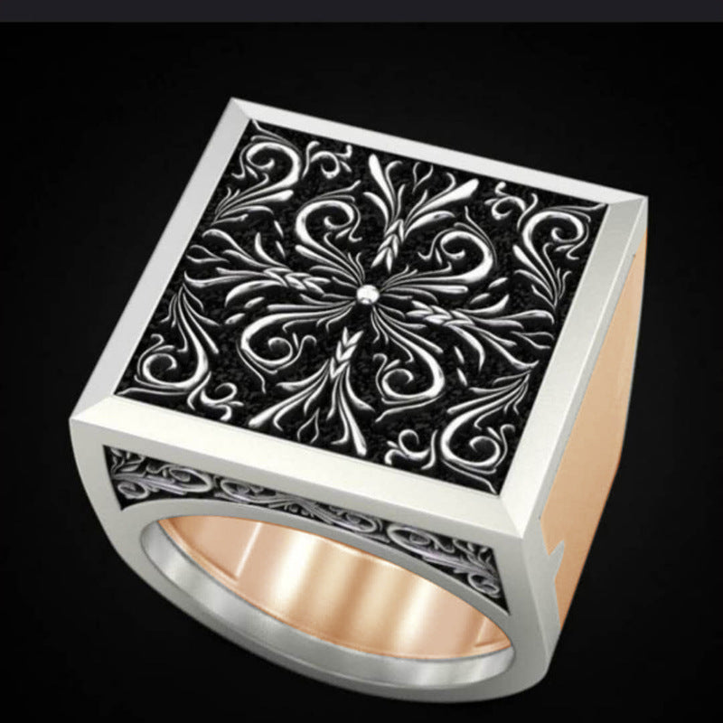 Vintage Pattern Hollow Ring