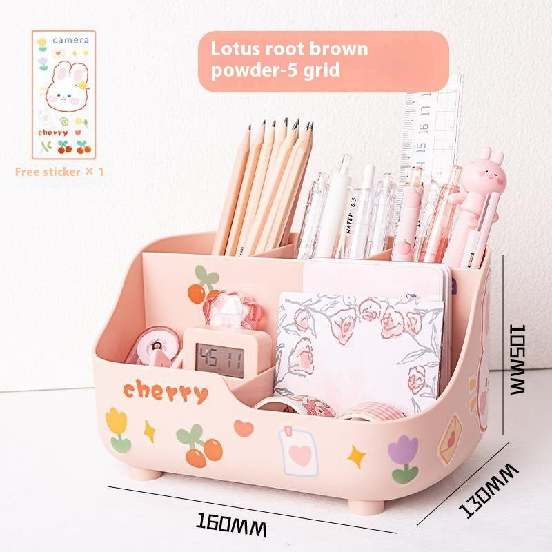 Student Desktop Pencil Case Stationery Storage Box Pen Holder