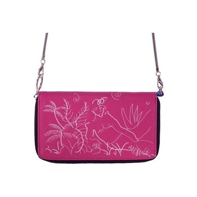 YIZISToRE New Creative PU Leather Women Crossbody Long Wallets Fashion Bags in LINES Series(FUN KIK Store)