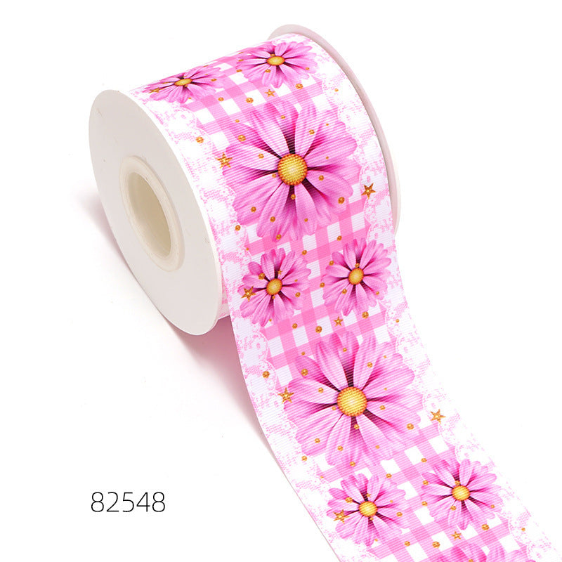 Flowers And Plants Cartoon Printed Ribbon