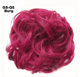Europe, Japan, and South Korea Popular Hair Bun Fluffy Natural Drawstring Curly Hair Ball Head Hair Ring Hair set Female Hair Accessories Chemical Fiber Hair