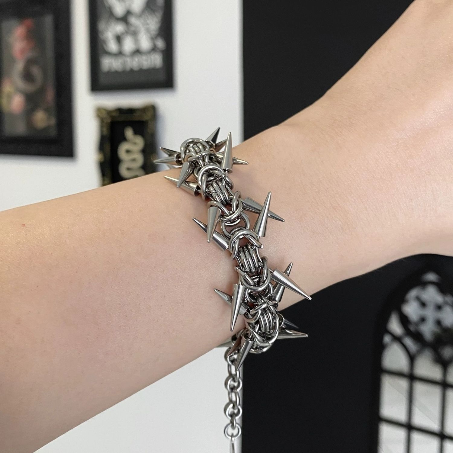 Niche Punk Heavy-Duty Bracelet And Necklace