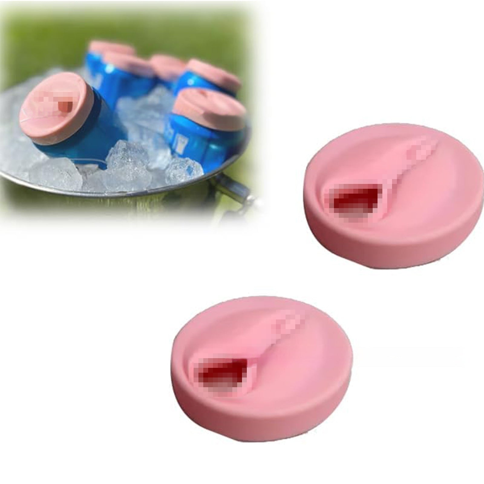Spoof Novelty Silicone Soda Can Lid