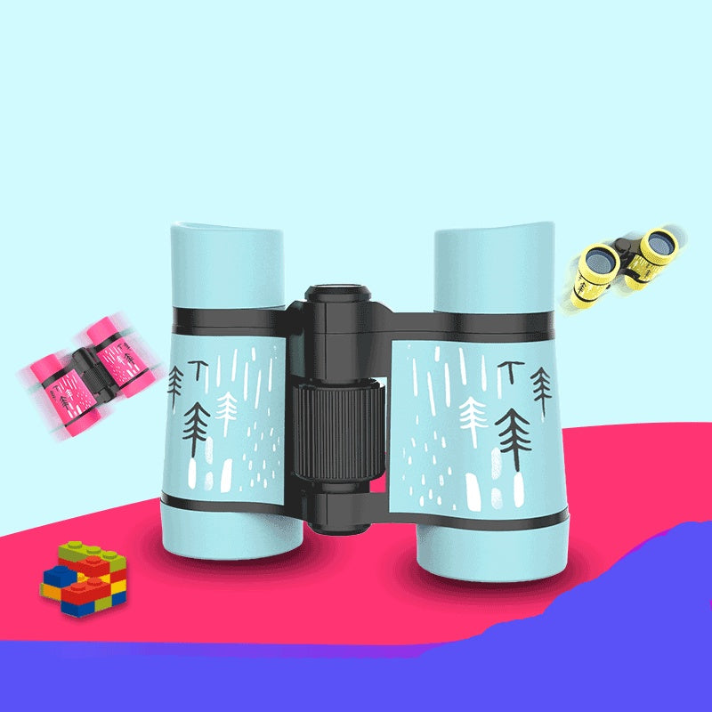 Children Holding Binoculars