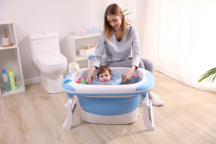 Baby Folding Tub Large Can Sit Thick Bath Tub