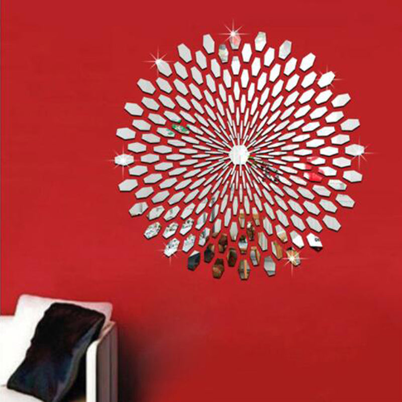 Sun Stereo 3D Acrylic Mirror Wall Sticker