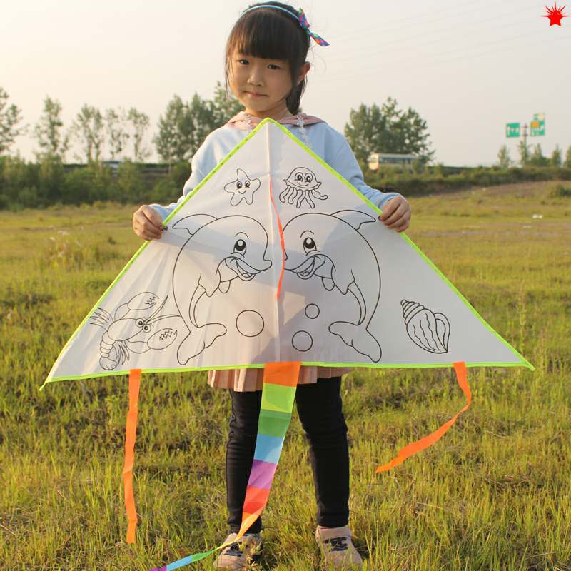 Children Kite Diy Graffiti