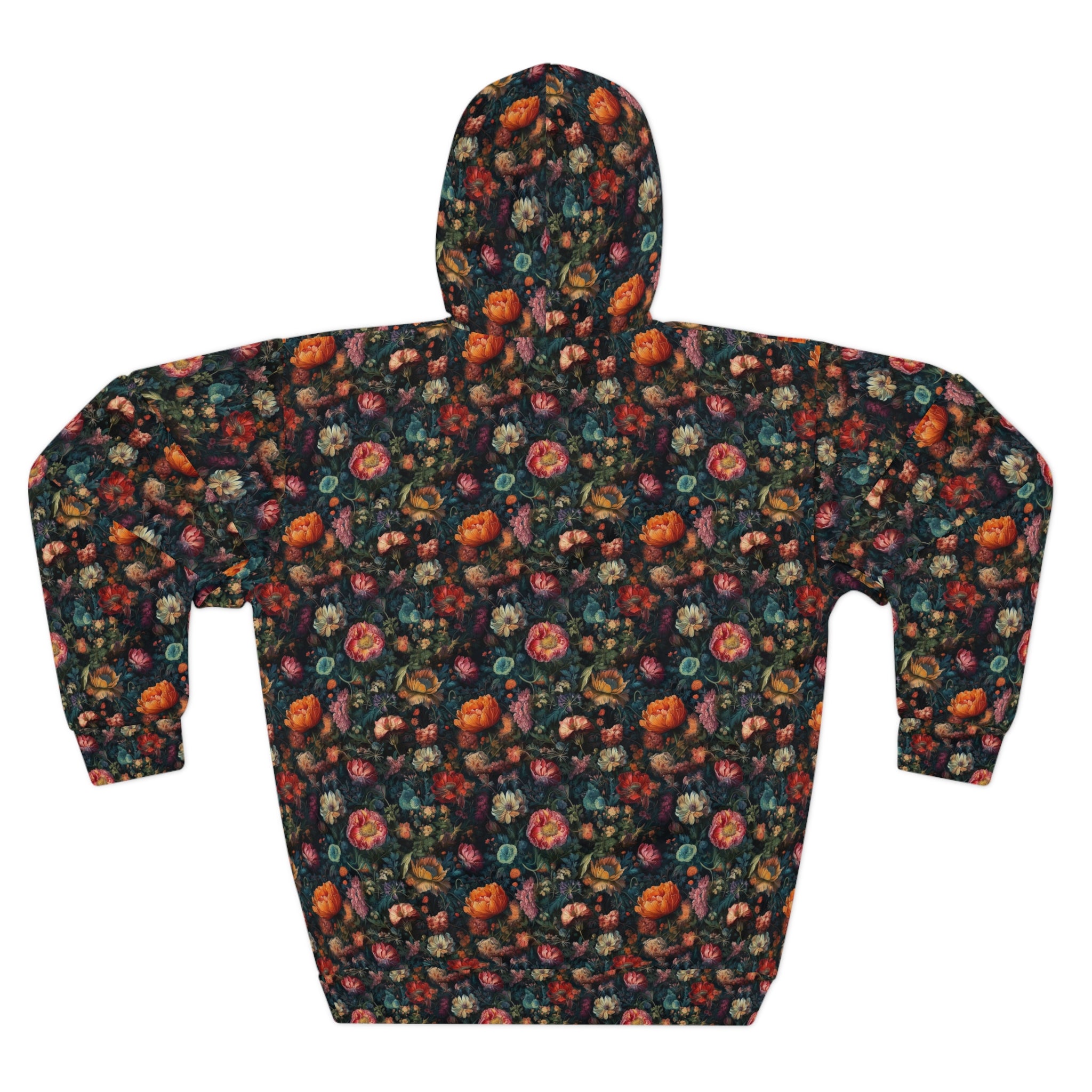 Cozy Floral Print Hoodie for Nature Lovers