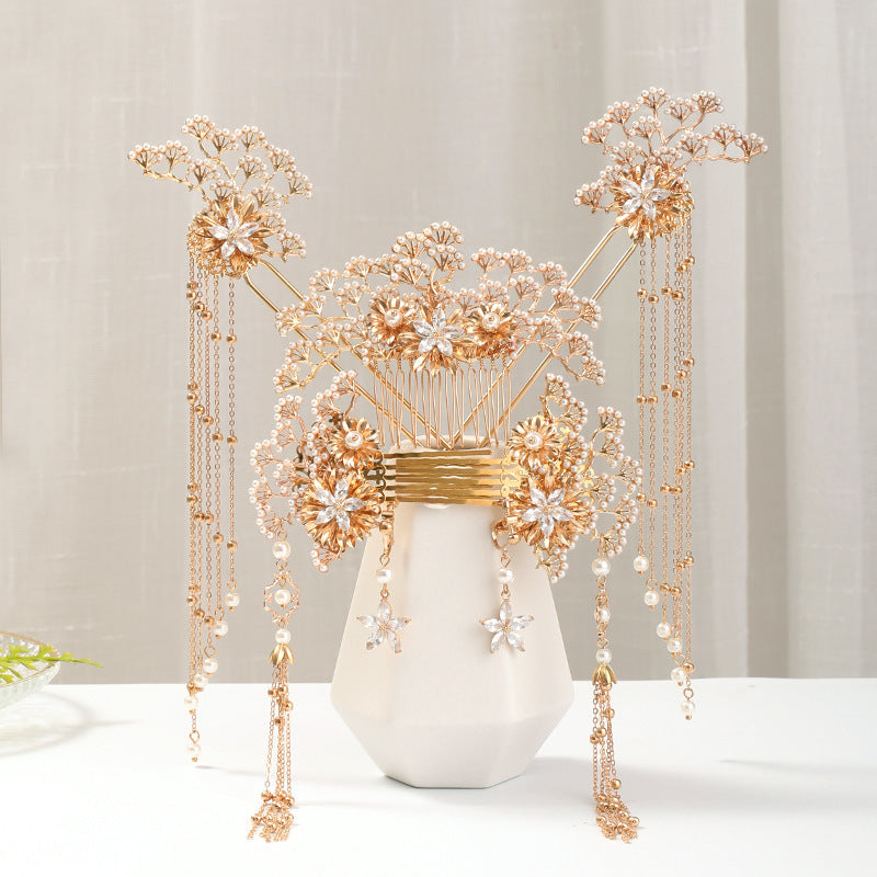 Hair Crown and Hairpin Hairpin Set