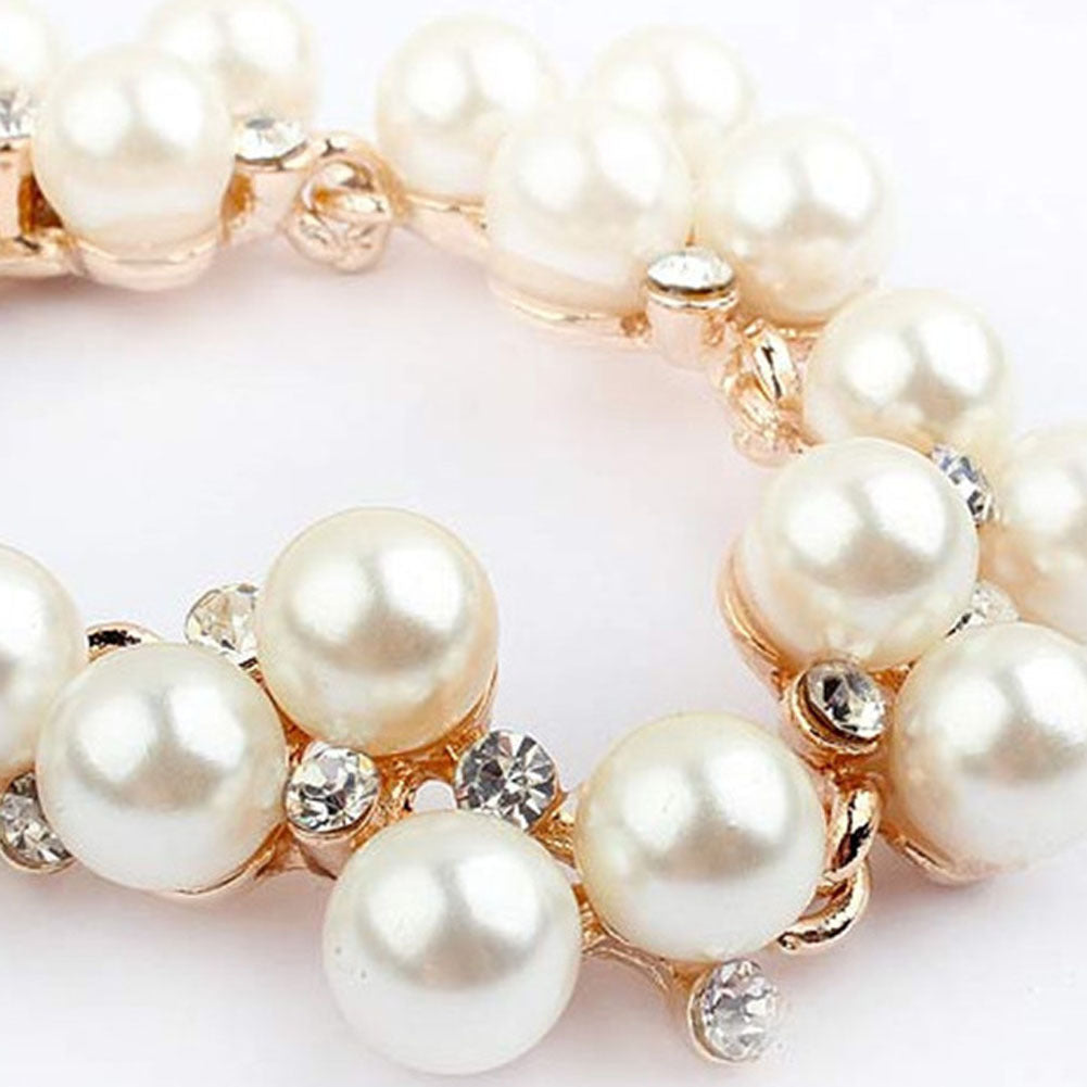 Elegant And Luxurious Pearl Rhinestone Clavicle Chain