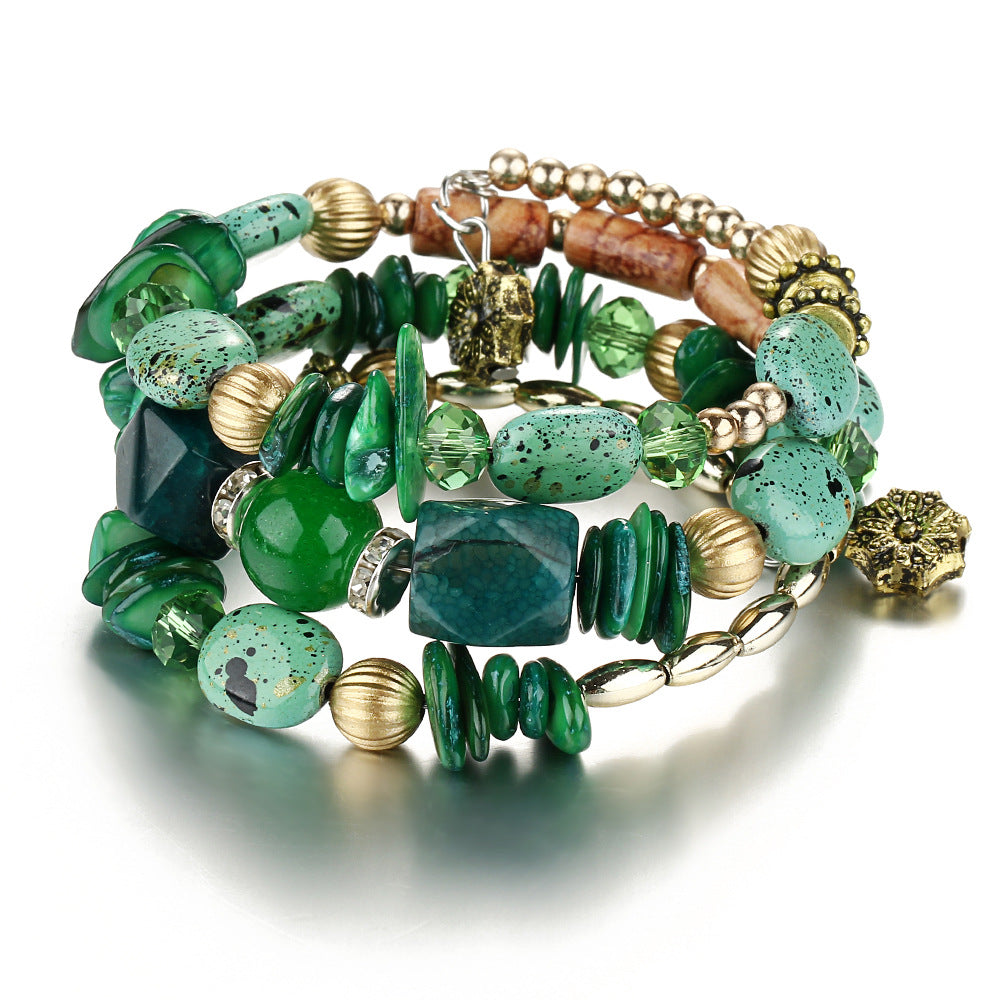 Vintage Turquoise Beaded Bracelet