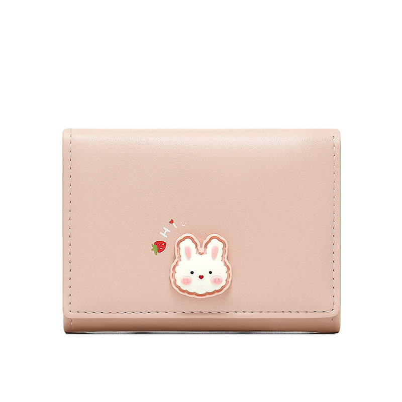 Women's Niche Design Tri-Fold Thin Cute Coin Purse