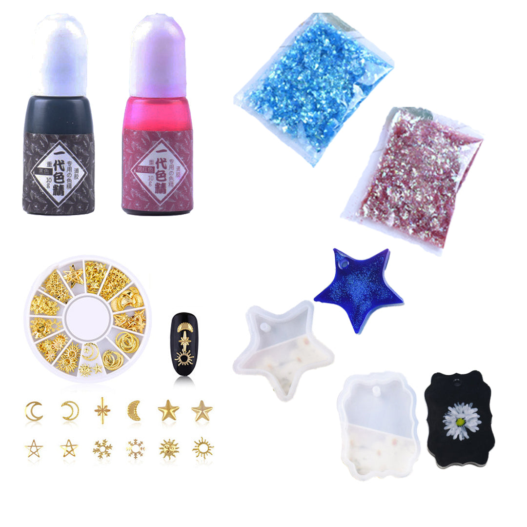 Silicone Casting Molds And DIY Crystal Epoxy Tool Set