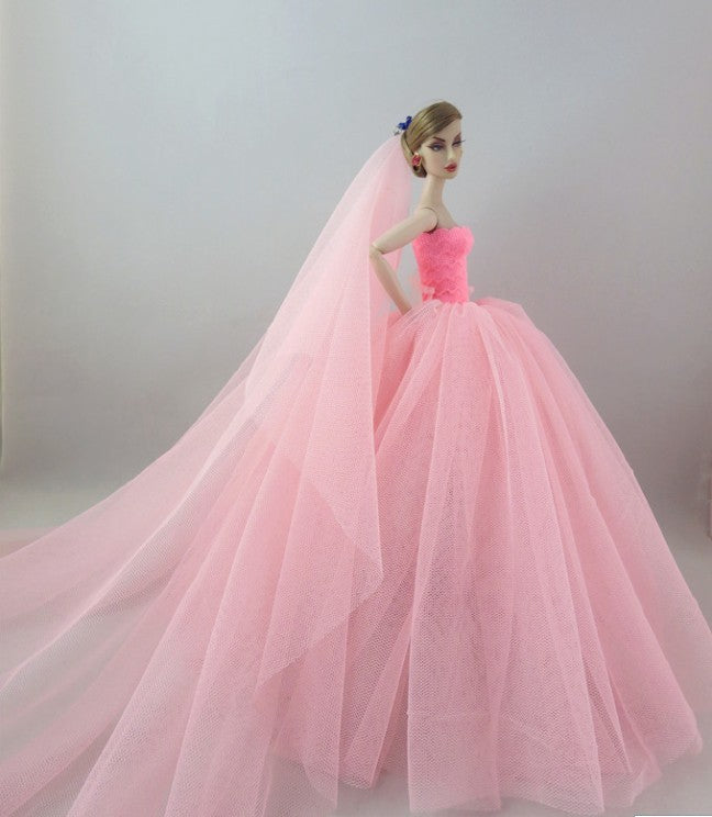 Wedding Dress Big Skirt Veil