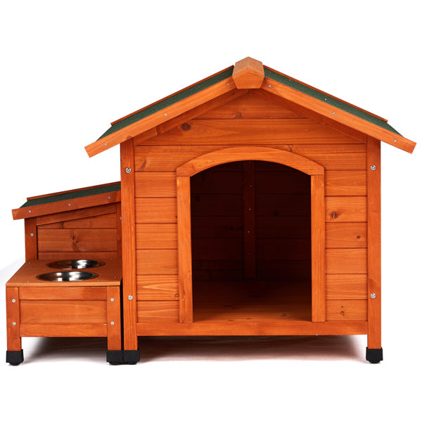 88x106x77cm Green Asphalt Roof Golden Red Main Body Fir House Type Cat And Dog House