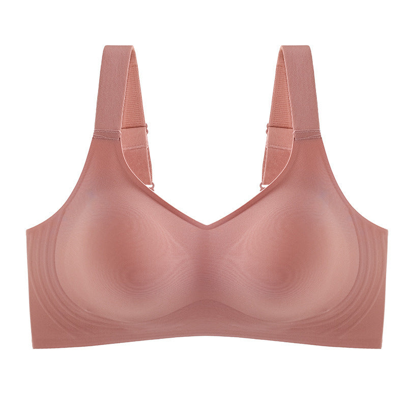 3D Jelly Stick Soft Support Gathering Bra Summer Thin Section Traceless Underwear Accessory Breast Push Up Bra