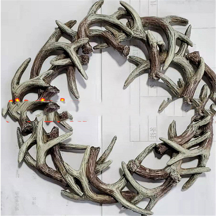 Stand Alone New Resin Flower Wreath