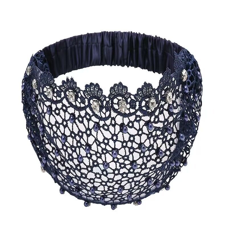 Hollow Hair Band Beaded Douyin Online Influencer Wide Edge