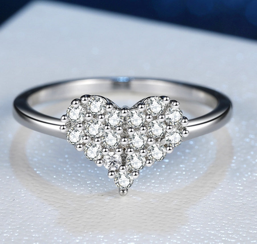 Heart Shaped Diamond Ring
