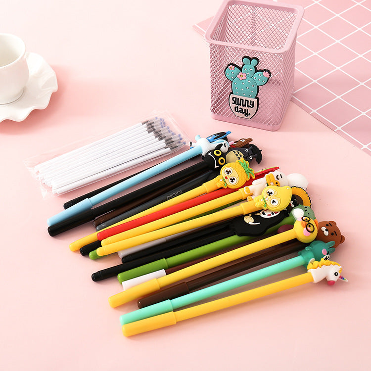 Korean  Girl Heart Stationery Gift Bag Set Creative Boys And Girls Cartoon Gel Pen Prize