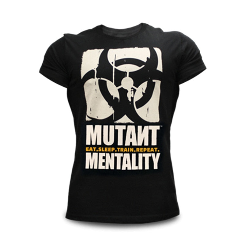 New Round Neck Short Sleeve Male Muscle Fitness Brother