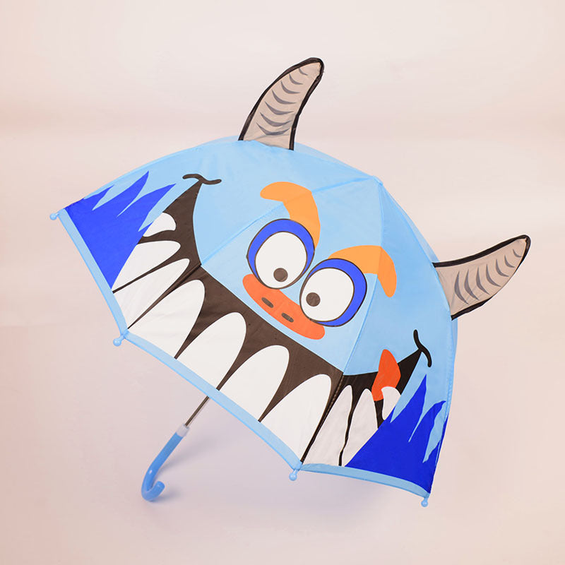 Cartoon Cartoon Silver Plastic Umbrella