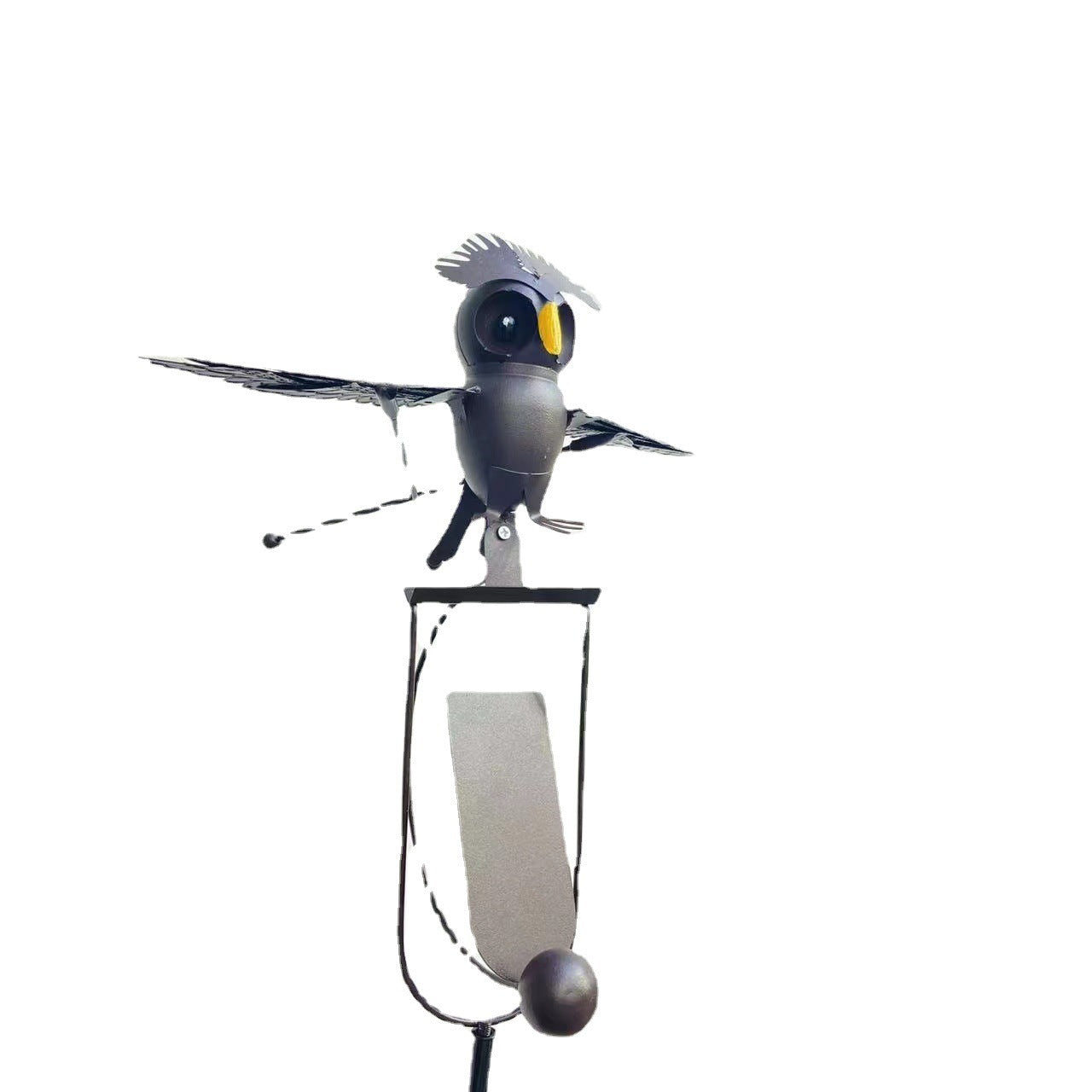 Metal Owl Outdoor Garden Art Decorations