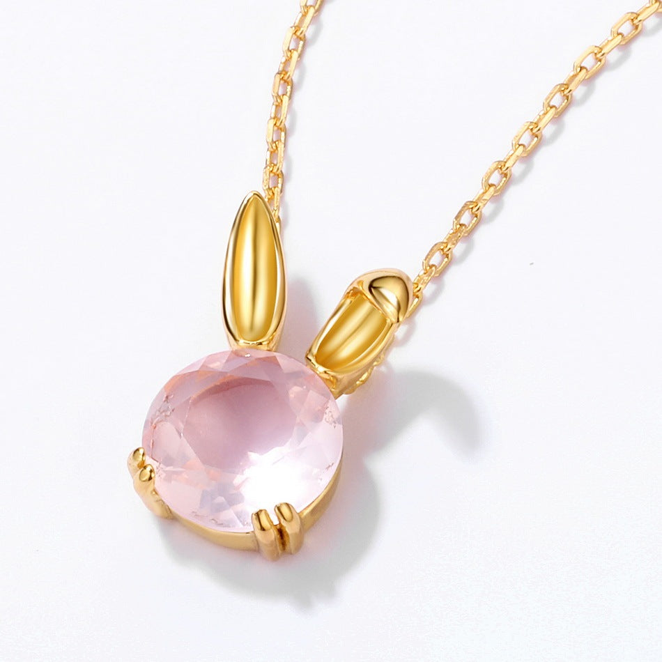 Cute Rabbit Sterling Silver Necklace