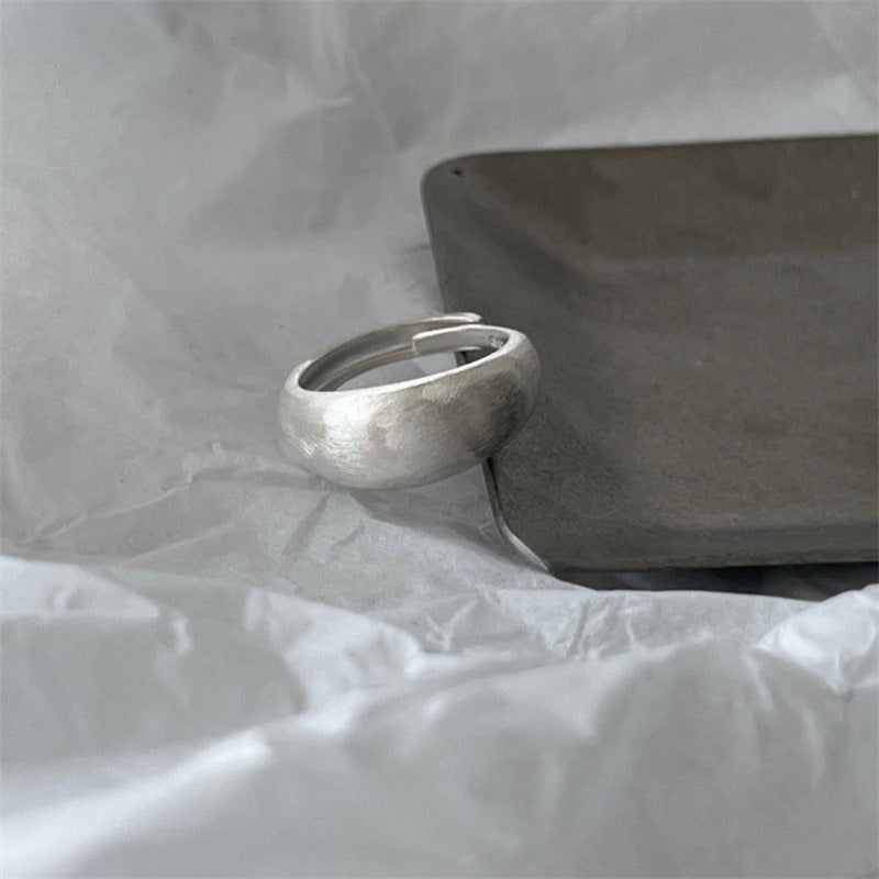 Antique Zircon Brushed Ring Female Retro Minority