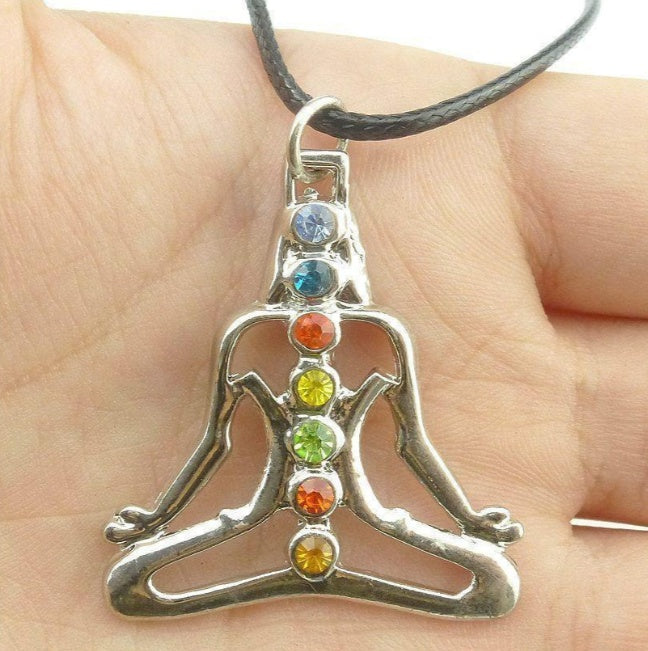 Yoga Meditation Buddha Statue Necklace