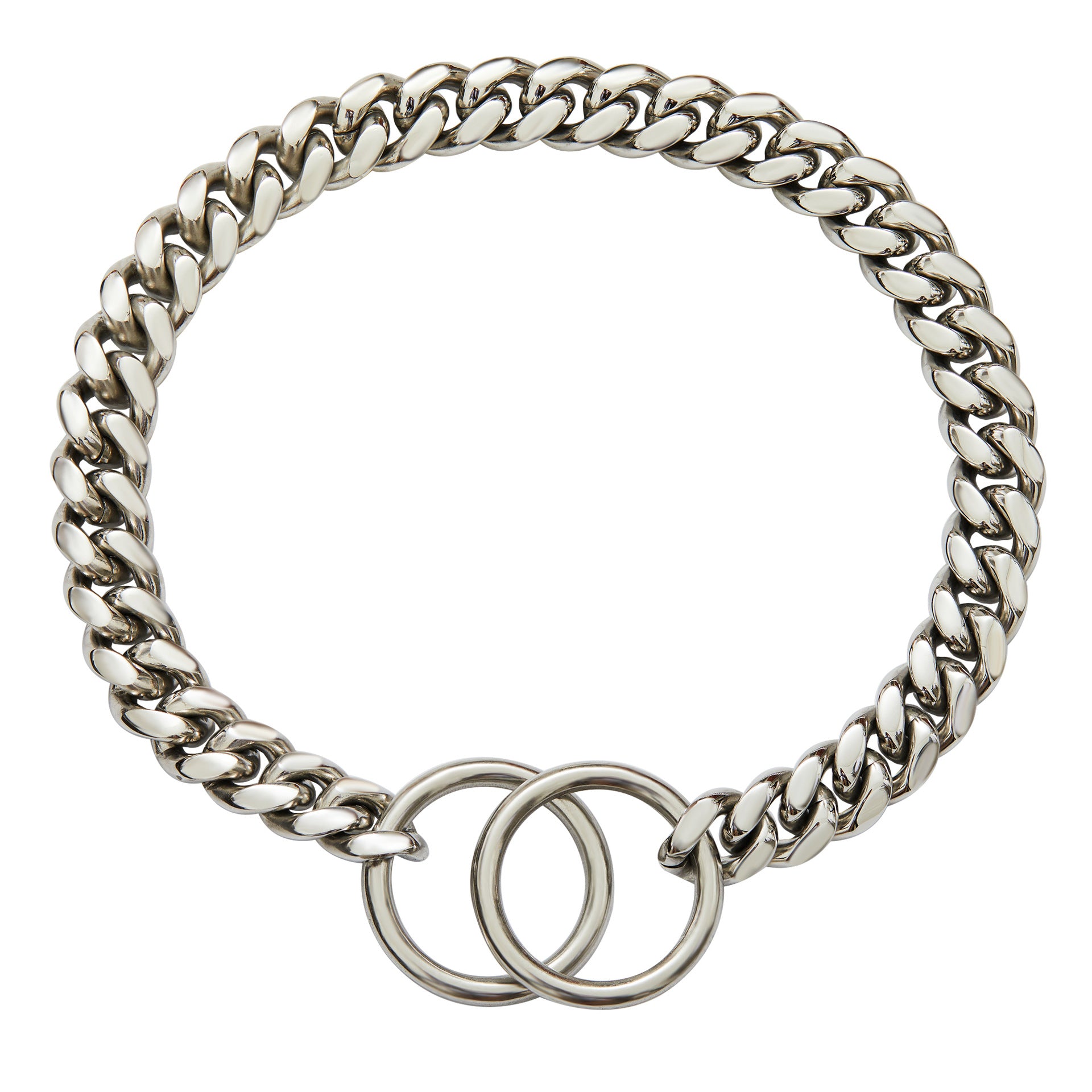 Small And Medium Sized Pet Dog Leash Stainless Steel Encrypted Collar