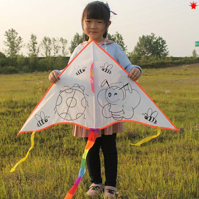 Children Kite Diy Graffiti