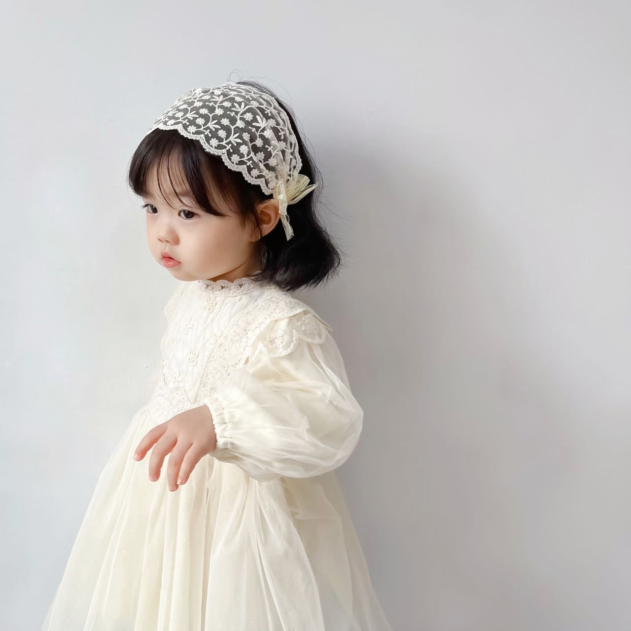 Wind Lace Children Flower Girl Hair Band Hair Accessories