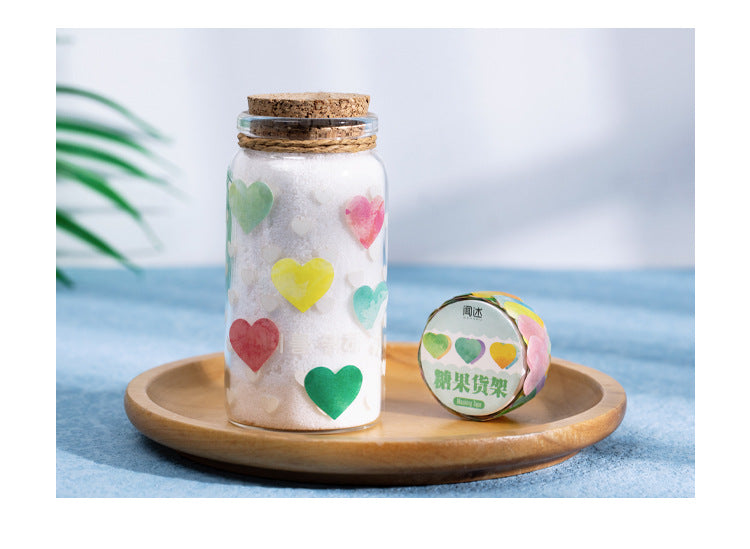 Rainbow Fruit Tea Series Alien-Shaped Hand-Painted Creative Love Hand Account Decorative Stickers