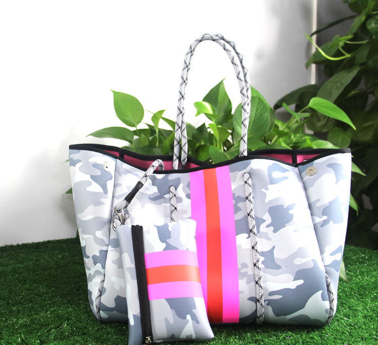 European And American Fashion Beach Bag Fashion Large-Capacity Shoulder Bag Neoprene