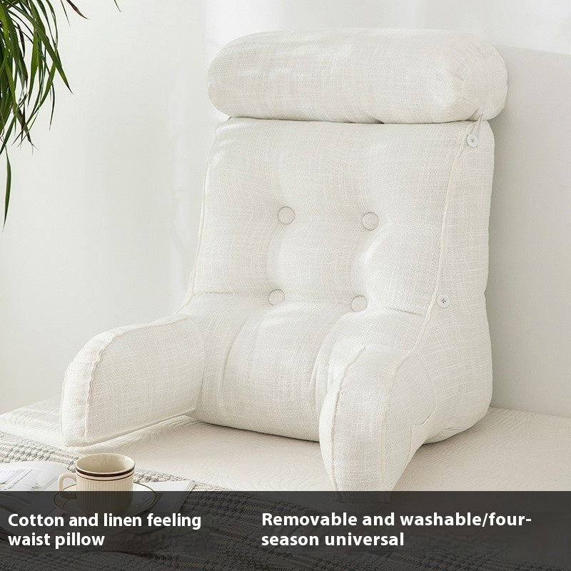 Q3Y Removable And Washable Bedside Cushion Bed Pillow Backrest Soft Pillow Waist Pillow Sofa Office Seat Bolster