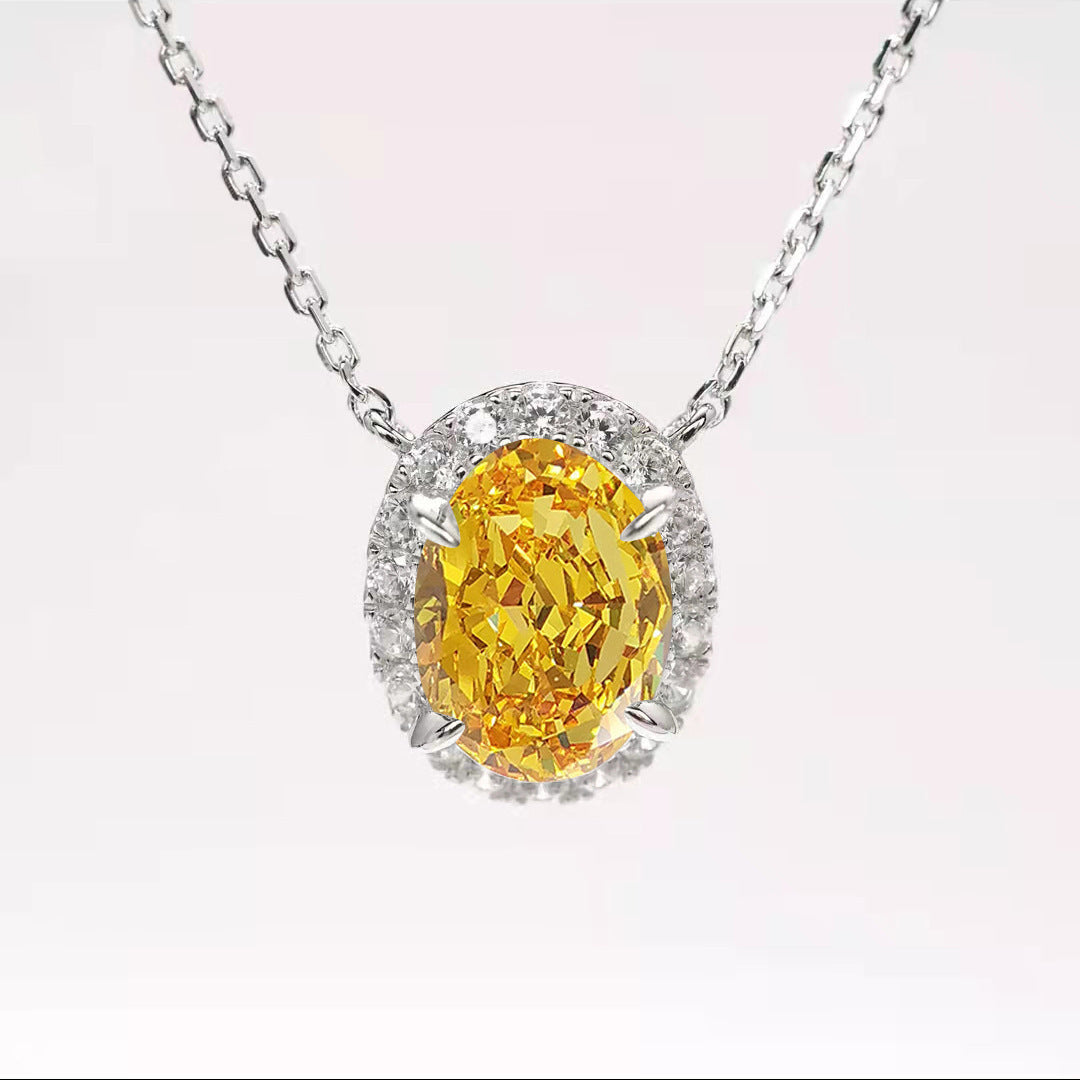 Artificial Yellow Diamond Argyle Diamond Pendant