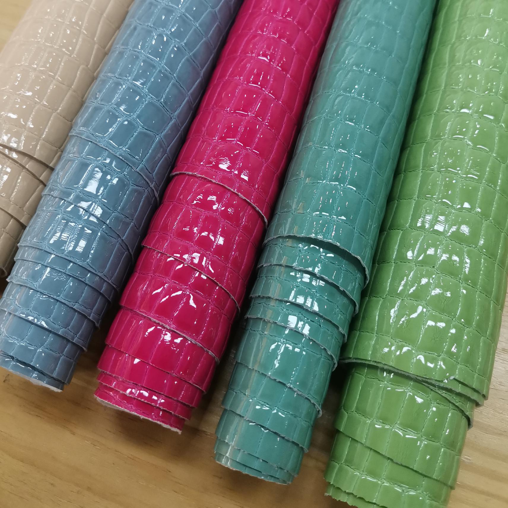 Bubble Gum High-Gloss Stone Texture Fabric