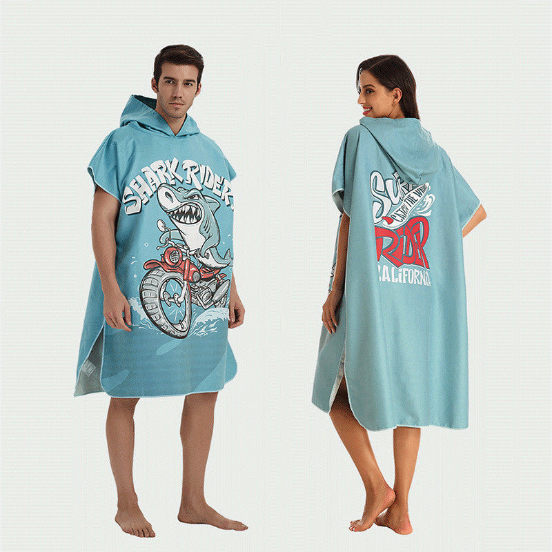Quick-Drying Bathrobe Bath Towel Quick-Drying Towel with Hood