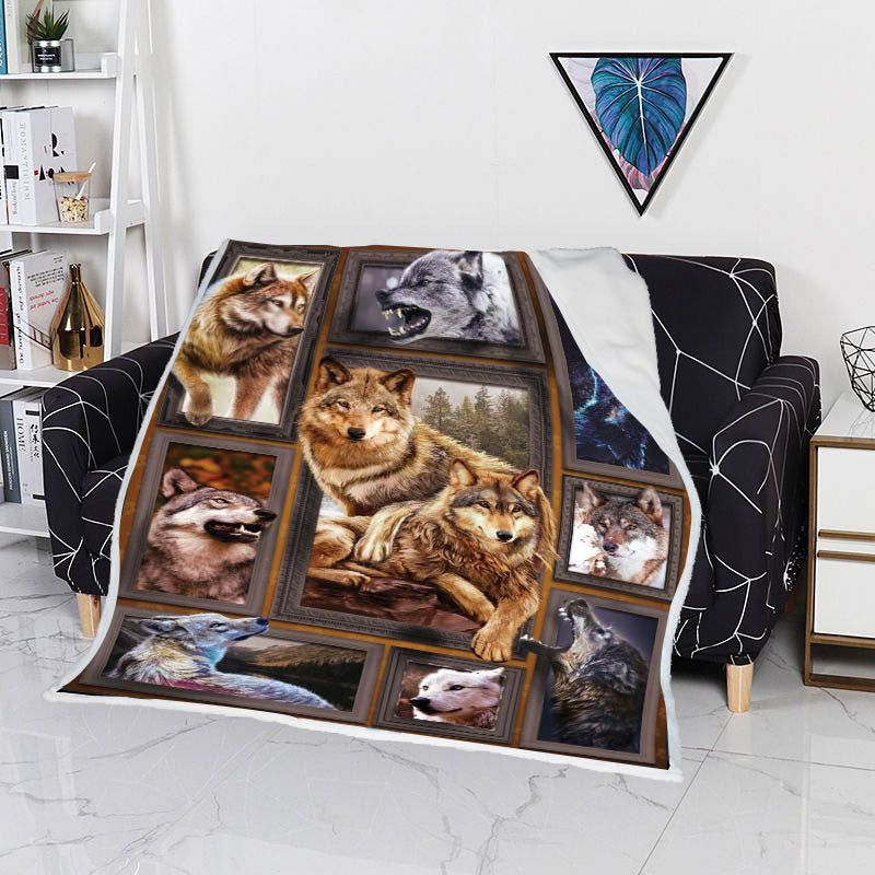 Double Layer Thickened Cashmere Blanket Cartoon Cartoon Cat Air Conditioner Quilt